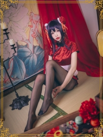 水淼 NO.028 霞之丘诗羽 旗袍 [29P-586M]